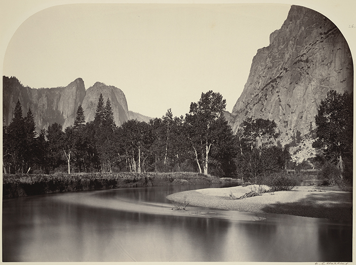 Carleton E. Watkins, American (1829-1916). View from Camp Grove, Yosemite, 1861.