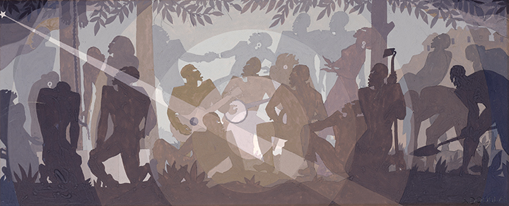 Aaron Douglas, Study for Aspects of Negro Life: An Idyll of the Deep South, 1934.