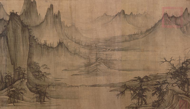 Xu Daoning, Chinese (ca. 970-1051/1052). Fishermen’s Evening Song (section), ca. 1049, Northern Song Dynasty (960-1127).