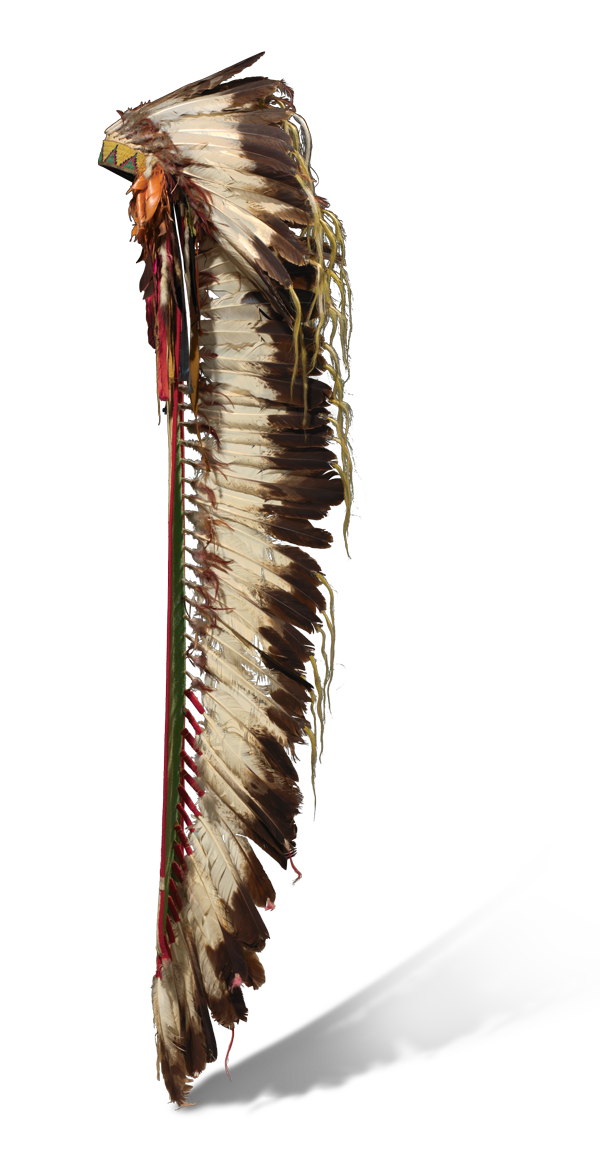 Eagle Feather Headdress, ca. 1875.