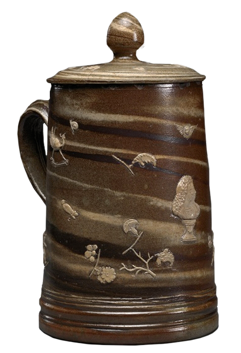 Factory of John Dwight, England (Fulham), 1670-1859. Covered Tankard, ca. 1685-1690.