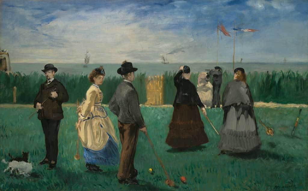 The Croquet Party by Eduoard Manet