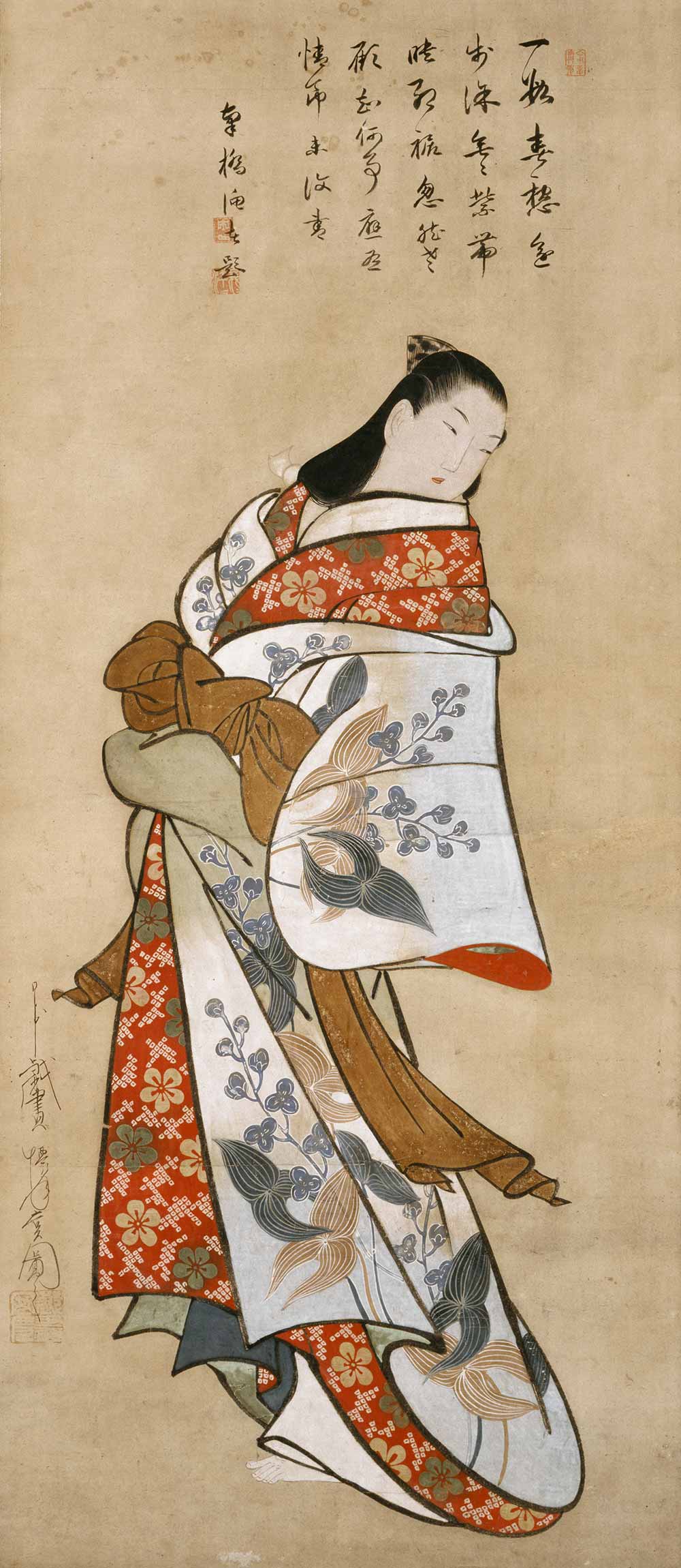 A Courtesan by Kaigetsudô Ando