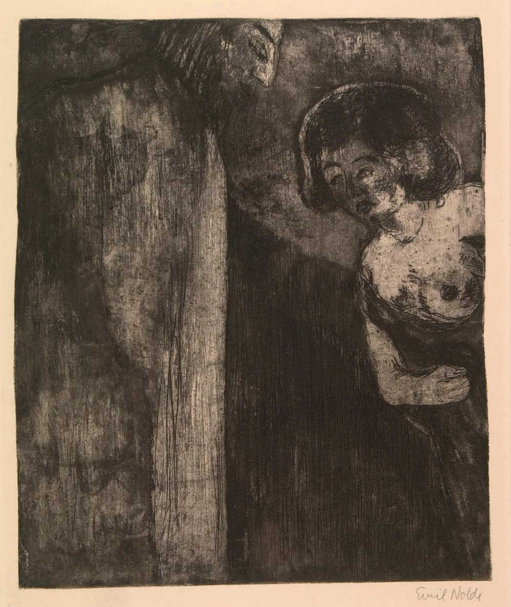 Christ and the Sinner by Emil Nolde