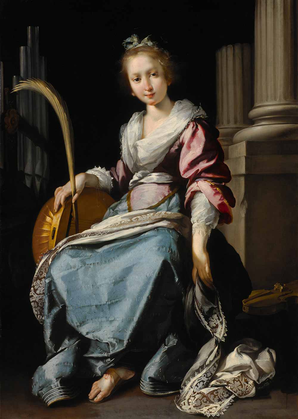 Saint Cecilia by Bernardo Strozzi