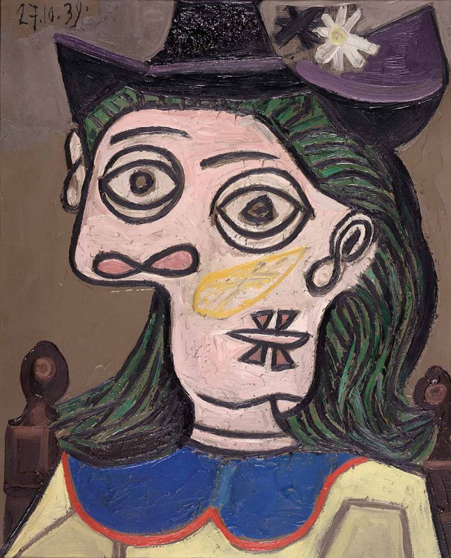 Woman with Mauve Hat (Femme au chapeau mauve) by Pablo Ruiz y Picasso