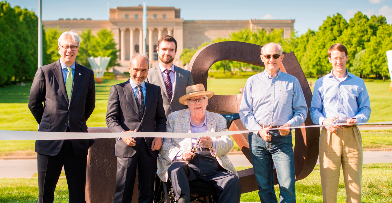 James Nutter at ribbon cutting