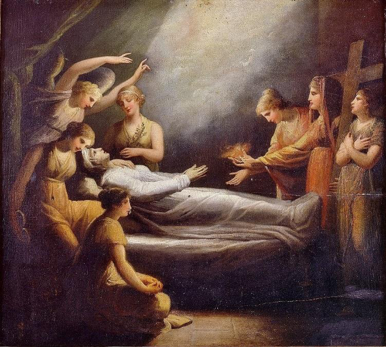 Maria Cosway (English, b. Italy, 1759-1838), A Religious Allegory on the Death of a young Woman