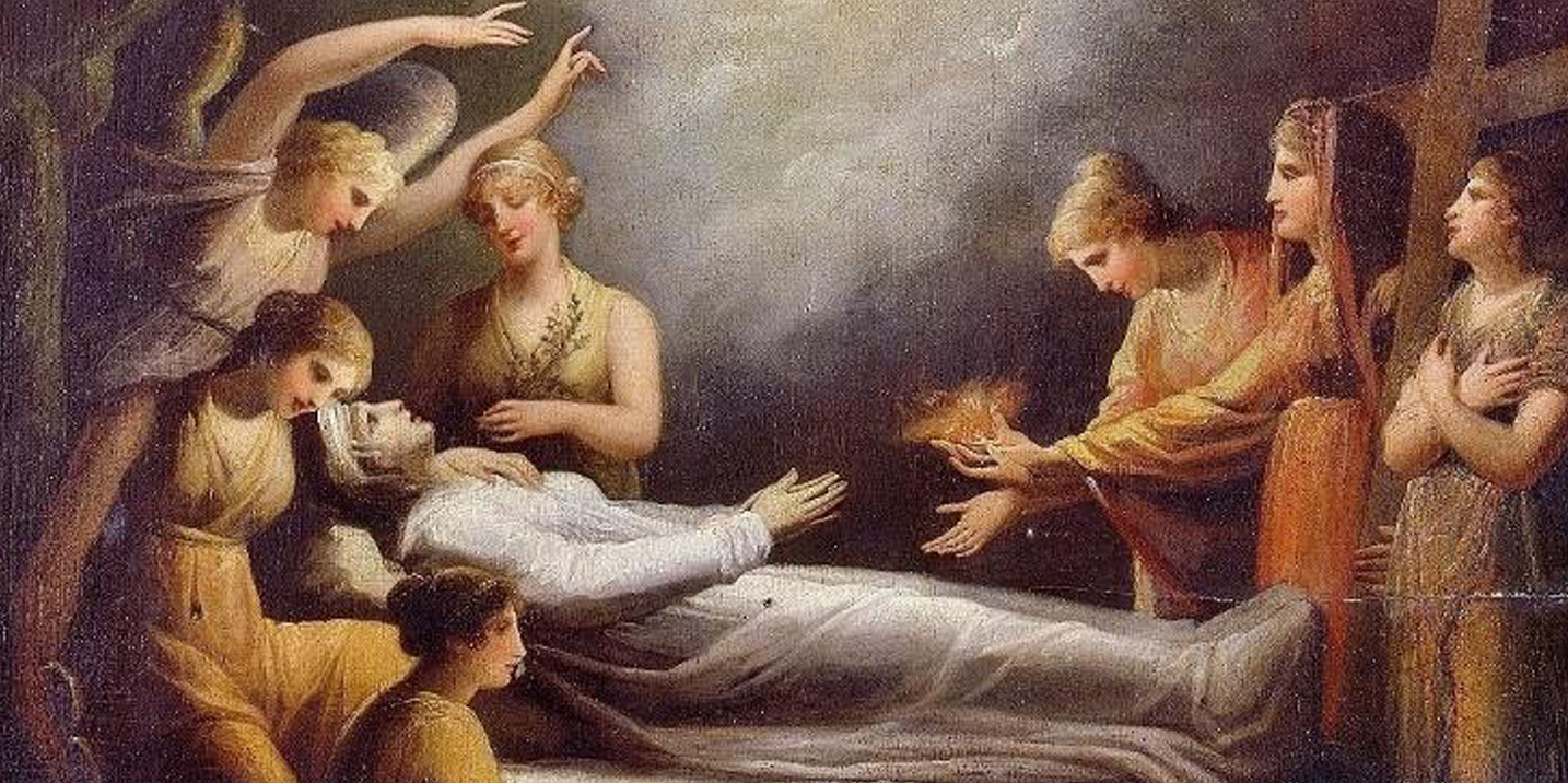 Maria Cosway (English, b. Italy, 1759-1838), A Religious Allegory on the Death of a young Woman