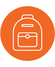 Icon of a backpack