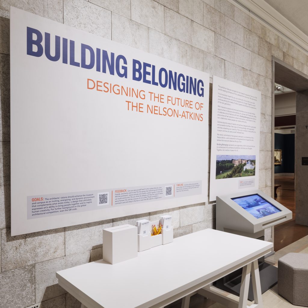 Interior view of the Nelson-Atkins exhibition Building Belonging