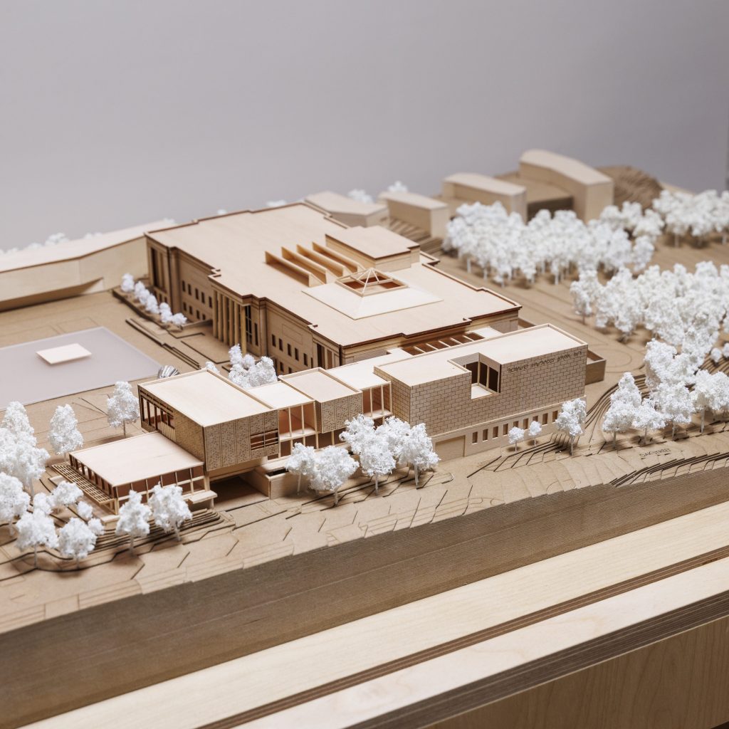 Rendering of an architectural design of the Nelson-Atkins by Selldorf Architects