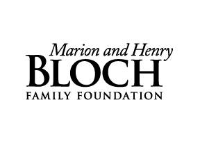 "Marion and Henry Bloch Family Foundation" in black text